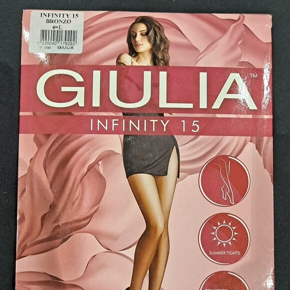 Set of 5 Giulia Infinity Tights Tan and Black colors New in package - Picture 1 of 15